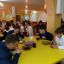 Учащиеся 7-8 классов школы № 17 с аппетитом ели и суп, и макароны, и выпечку.