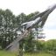 На восточной окраине деревни Александровки в Комсомольском округе вы найдете взметнувшийся ввысь реактивный истребитель МиГ-17.