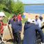 Городская администрация и волонтеры очистили  новочебоксарский пляж от мусора.  Фото Елены КОТВИЦКОЙ