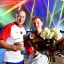 Чемпионка мира по кикбоксингу Полина Петухова и ее тренер Сергей Шабердин.