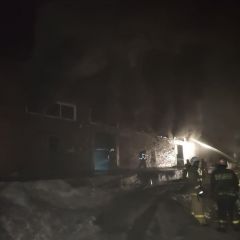На территории "Химпрома" ночью возник пожар пожар 
