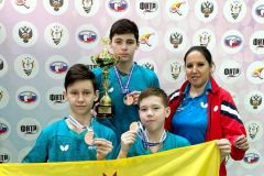 ПризерыЮношеская сборная Чувашии взяла бронзу первенства России по настольному теннису настольный теннис 