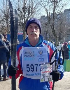 Александр СоколовЗаряд бодрости, здоровья  и отличного настроения Лыжня России-2020 