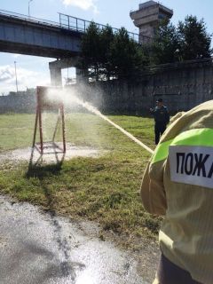 По мишени цельсь!На Чебоксарской ГЭС прошли соревнования пожарных-добровольцев РусГидро 