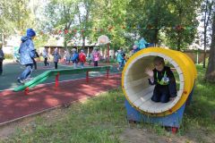 ТуннельЧебоксарская ГЭС подарила особенным малышам спортивную площадку РусГидро 