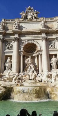 Знаменитый фонтан Треви в Риме.Римские каникулы Тропой туриста Рим Италия 