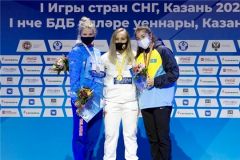 ПьедесталЕвгения Захарченко победила в турнире по женской вольной борьбе на Играх стран СНГ вольная борьба 