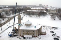 Мечеть станет достопримечательностью Новочебоксарска и будет служить верующим мусульманам. Луна поднялась  над Новочебоксарском