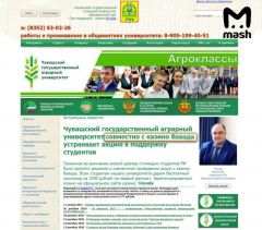 Фейковый сайтЧувашский аграрный университет потребует опровержения от телеграм-канала "Mash" Кибермошенничество 