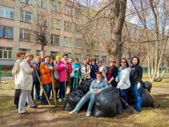 ТОС "Солнечный"Горожане активно участвуют в акции «Я за чистый Новочебоксарск» экологический субботник 
