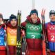 Серебряную медаль завоевали российские лыжники в эстафете на Олимпиаде