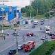 В Новочебоксарске столкнулись легковая машина и пожарная машина (видео) ДТП 