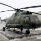 Вертолет Ми-8 установили на территории чебоксарской школы № 22 Герой России Николай Гаврилов 
