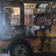 В Чувашии школьный автобус сгорел в гараже  пожар 
