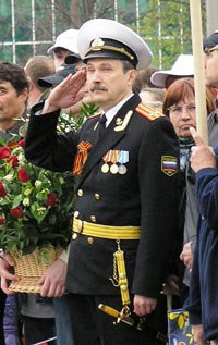 Юрий Горбунов на Параде Победы 9 мая.