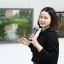 Валерия Федосеева провела экскурсию и представила свою картину “Летний сад. Утро”. Фото автора