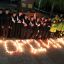 “Гордимся” — это слово выложили из свечей в Новочебоксарске.