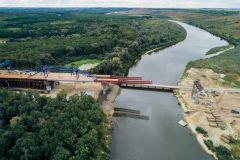 МостПройти по мосту через Суру можно будет летом 2023 года М-12 