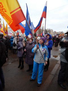 Фото Сергея Петрова7 тысяч жителей Чувашии вышли на митинг в поддержку воссоединения Крыма крым 