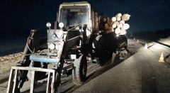 Кадры оперативной съемки с места ДТП 7 декабря на 126-м км автодороги Калинино — Батырево — Яльчики. Ночные призраки — убийцы на дорогах ДТП 
