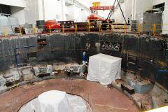 Демонтаж фундаментных плит в шахте гидроагрегата №2На Чебоксарской ГЭС начался монтаж реконструированного гидроагрегата Чебоксарская ГЭС 