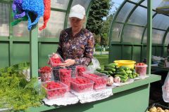 На мини-рынке на “Каблучке” богатый ассортимент сезонных овощей и фруктов. После дождичка – грибы цены 