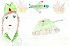 Рисунок Кати Маскиной,  гимназия № 6, 3 “б” класс9 мая — день нашей Победы На Парнасе Моя Держава 