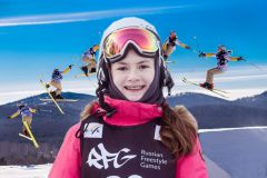 Эта хрупкая обаятельная девочка ворвалась в большой спорт в 2014-м.  Коллаж Марии СмирновойОлимпийское золото Ланы