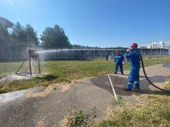 СоревнованияНа Чебоксарской ГЭС соревновались пожарные-добровольцы Чебоксарская ГЭС 