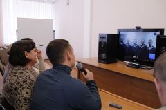  Фото пресс-службы администрации НовочебоксарскаРодине послужить  на “Новочебоксарске” видеомост 