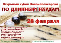Открытый Кубок Новочебоксарска по длинным нардам в Новочебоксарске нарды 