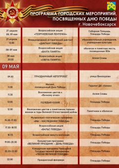 Как пройдет День Победы в Новочебоксарске. Программа День Победы 