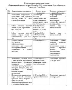 20 ноября в Новочебоксарске пройдет День правовой помощи детям