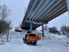 На Октябрьском мосту в Чебоксарах продолжается второй этап реконструкции