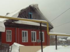 Фотография с места пожара в поселке Буинск18 января в Чувашии зарегистрированы четыре пожара