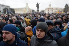 Фото РИА Новости, ТАССУчастники митинга в Кемерове рассказали о требованиях собравшихся Кемерово пожар трагедия траур 