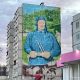 В Новочебоксарске продолжается работа над муралом с портретом Вячеслава Винокурова 9 мая День Победы мурал 