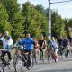 Бегом и на велосипеде проследовали дорогою Андрияна Николаева велопробег солнце на спицах Андриян Николаев 