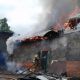 В пятницу в Новочебоксарске горело пустующее здание пожары МЧС 
