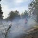На границе Урмарского и Козловского районов ликвидировали возгорание на площади 70 га лесной пожар 