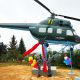 В Шыгырданах в мемориальном комплексе установили вертолет МИ-2